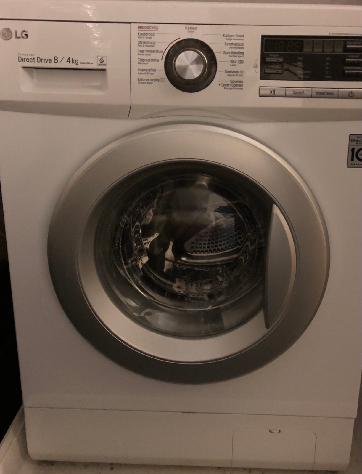LG Direct Drive 8/4kg Wasmachine, Witgoed en Apparatuur, Ophalen, Gebruikt, Voorlader, Kort programma