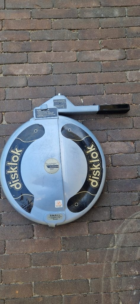 Stuurslot Disklok - 35 tot 39 cm - Zilver, Verzenden, Gebruikt