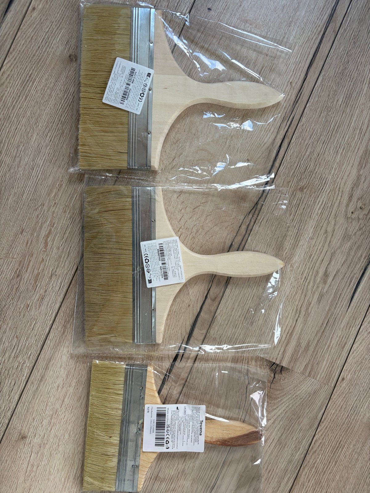 Nieuwe kwasten - Set van 3, Doe-het-zelf en Verbouw, Ophalen of Verzenden, Nieuw, Kwast