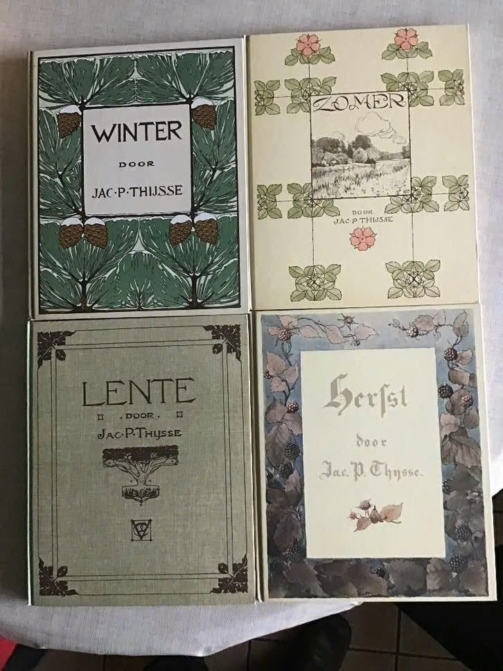 4 jaargetijden Verkade plaatjesalbums door Jac P.Thijsse, Boeken, Ophalen of Verzenden, Zo goed als nieuw, Jac P.Thijsse, Plaatjesalbum