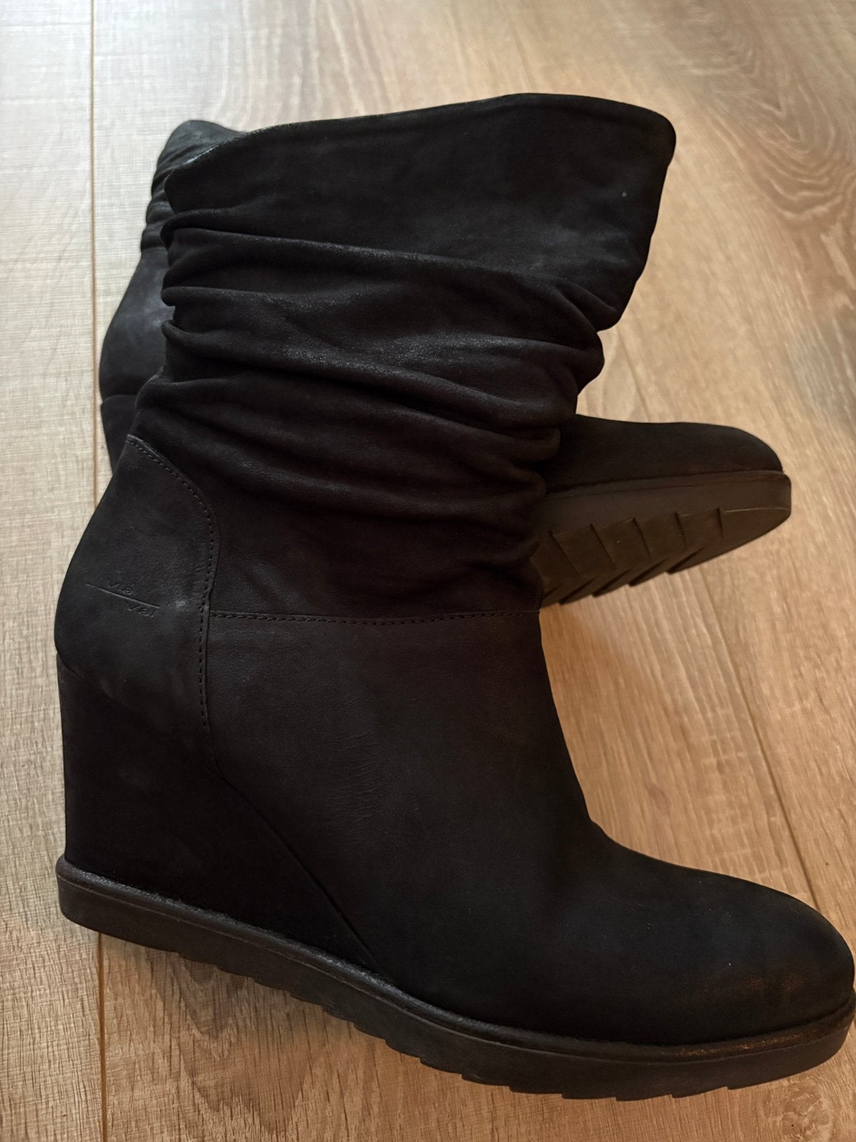 Via Vai zwarte laarzen sleehak maat 39, Kleding | Dames, Hoge laarzen, Zwart, Ophalen of Verzenden, Gedragen