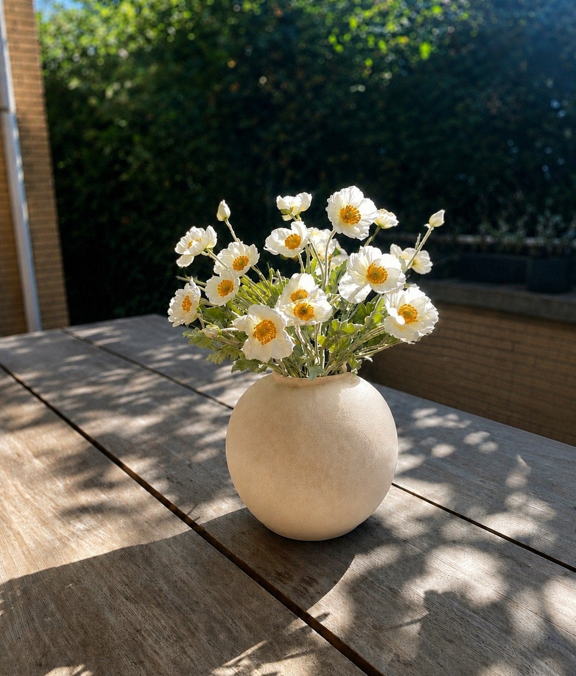 Klaprozen crème wit, Huis en Inrichting, Woonaccessoires | Kunstplanten en Kunstbloemen, Ophalen of Verzenden