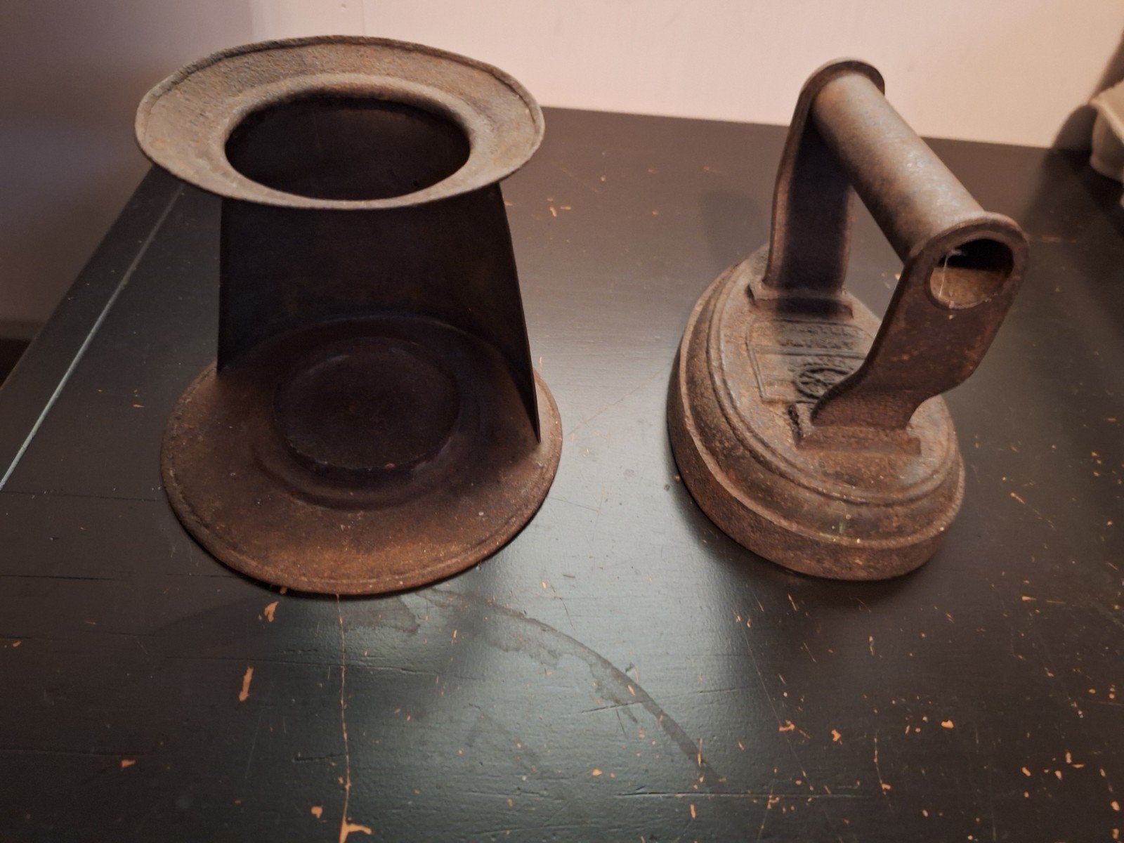 Oud strijkijzer, Ophalen, Gebruikt, Overige materialen, Minder dan 25 cm