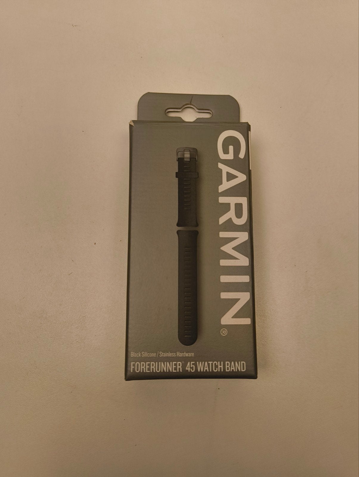 Garmin Forerunner 45 Horlogeband Zwart Siliconen, Sieraden, Tassen en Uiterlijk, Garmin Ltd., Zwart, Nieuw, Ophalen of Verzenden
