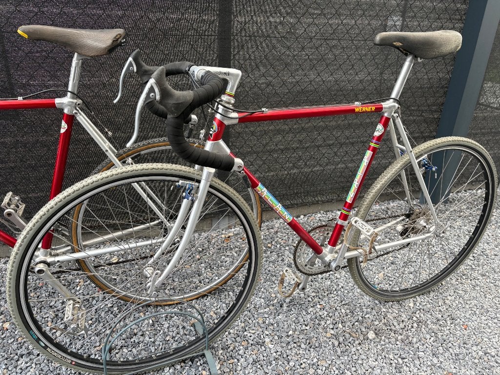 Retro alan cyclocross fiets campagnolo, Fietsen en Brommers, 28 inch, Gebruikt, Staal, Velgrem