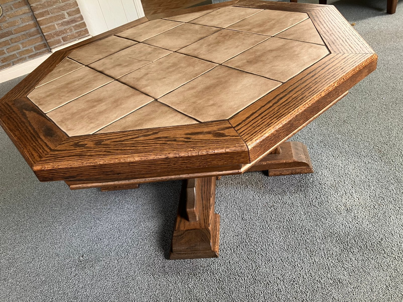 Salontafel Doorsnede 99 H47, Ophalen, Gebruikt, 50 tot 100 cm, Rond