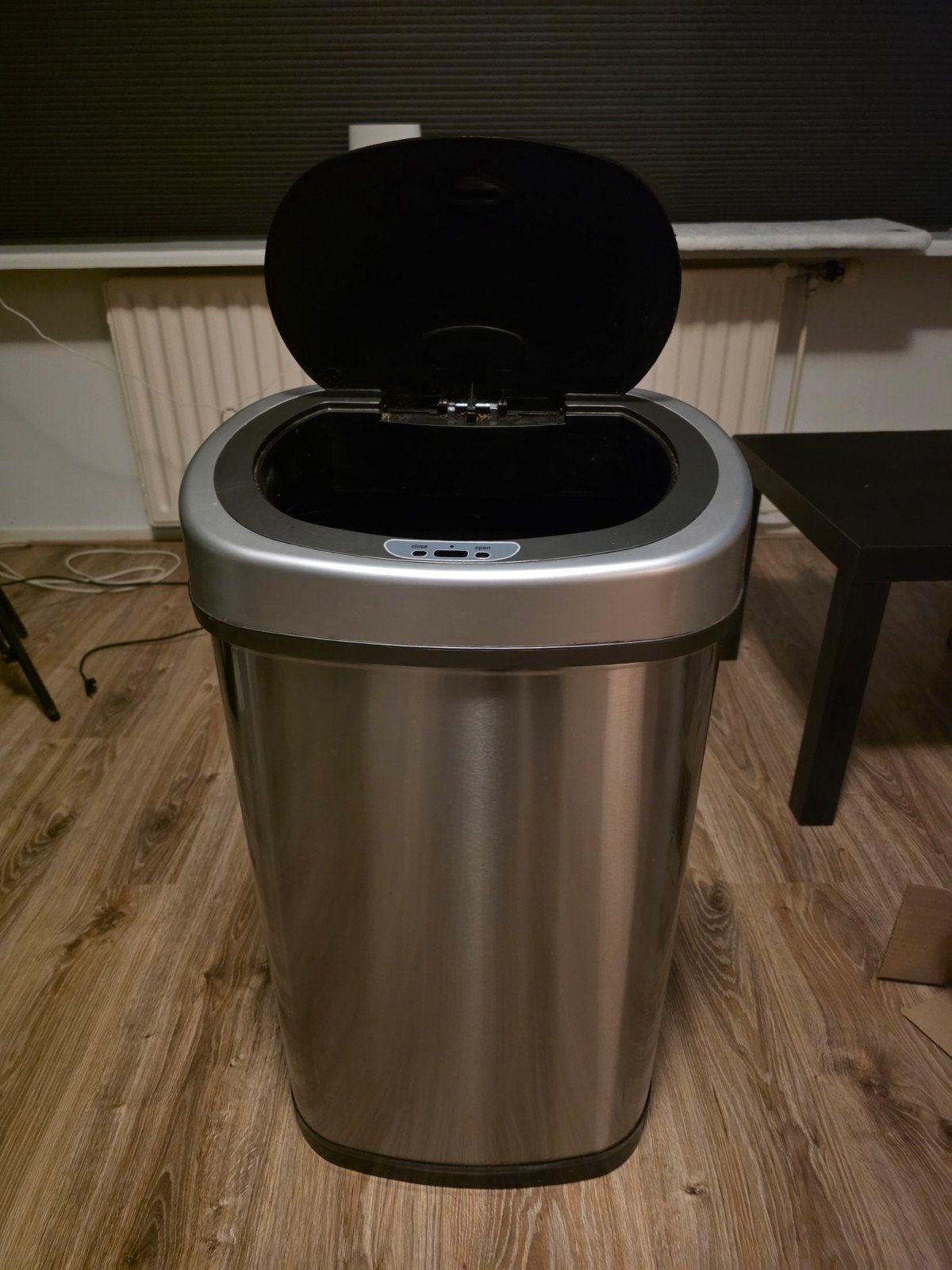 Homra Fonix Sensor Prullenbak RVS 50L - Soft Close, 40 liter of meer, Ophalen, Zo goed als nieuw, Rvs