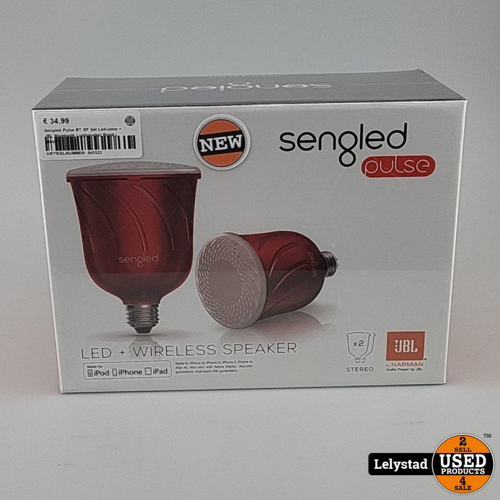 Sengled Pulse BT SP Set Led-lamp + JBL Bluetooth Luidspreker, Audio, Tv en Foto, Luidsprekers, Gebruikt