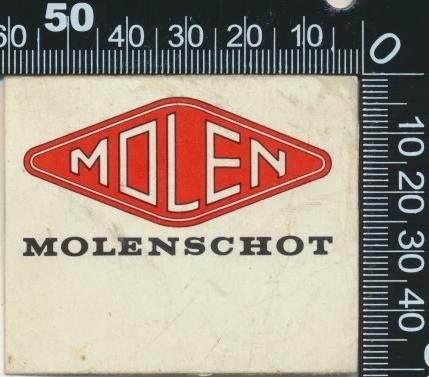 Sticker: Molen - Molenschot, Ophalen of Verzenden, Zo goed als nieuw, Bedrijf of Vereniging