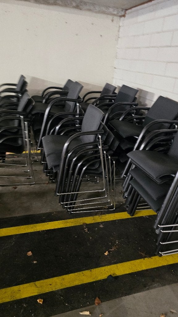 Vergaderstoelen, Ophalen, Overige materialen, Gebruikt, Zwart