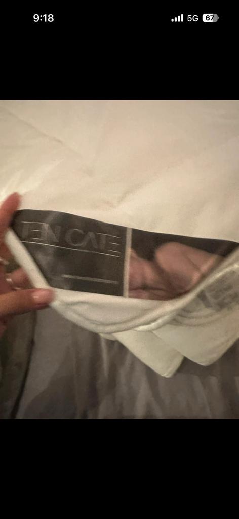 Ten cate dekbed, Gebruikt, Eenpersoons, Wit, Ophalen of Verzenden