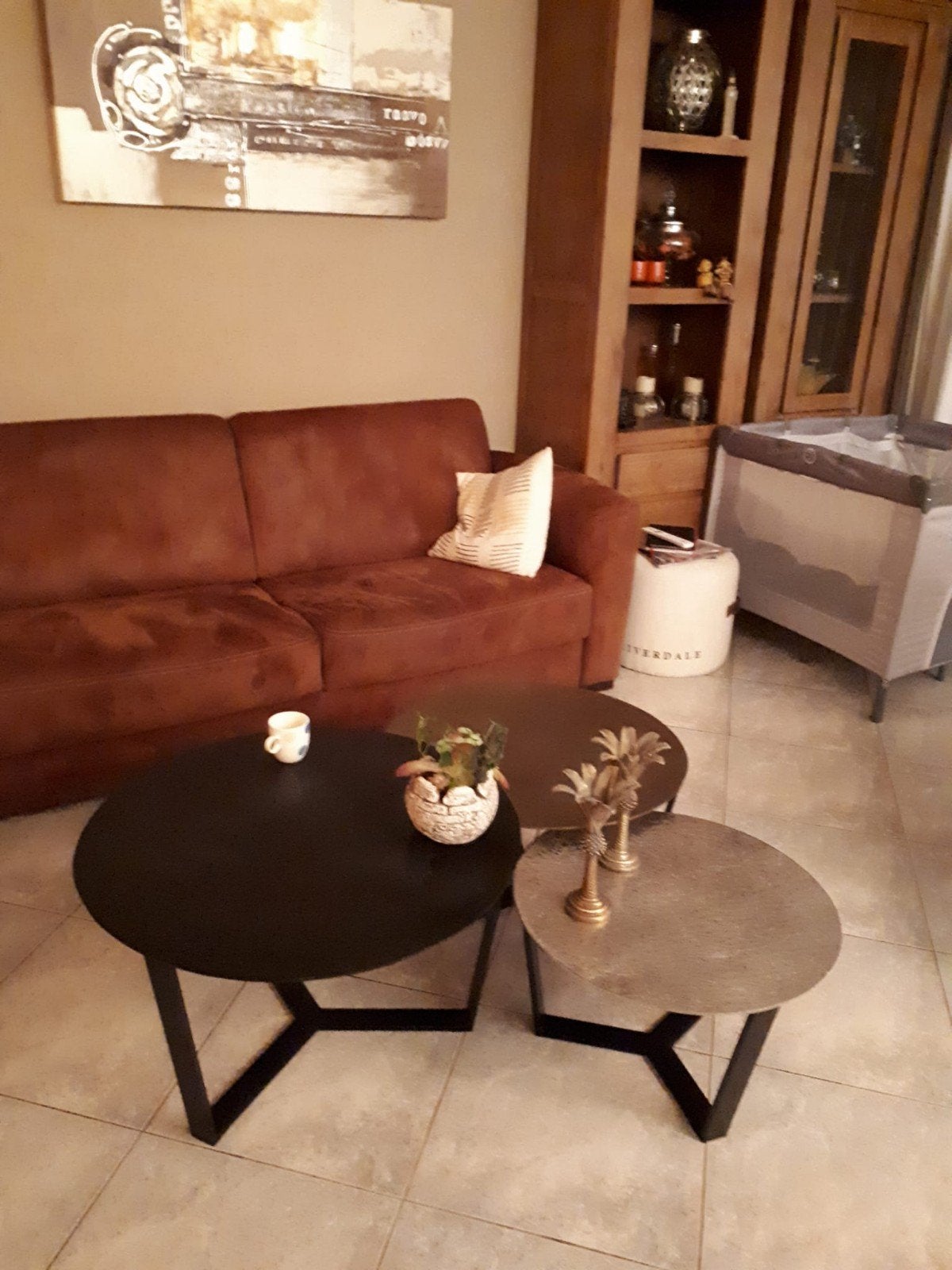 Salontafels rond, Huis en Inrichting, Tafels | Salontafels, Ophalen, Rond, 50 tot 100 cm, 50 tot 100 cm