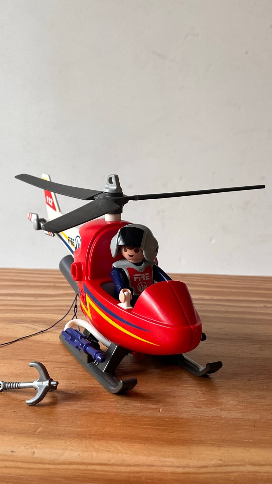 Playmobil Brandweer helikopter – 70492, Gebruikt, Complete set, Voertuig, Ophalen of Verzenden