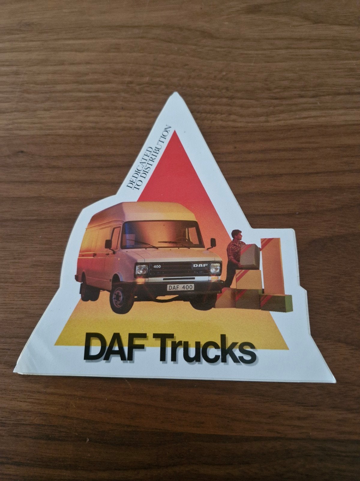 826 Vintage DAF Trucks sticker - 17 x 13 cm, Ophalen of Verzenden