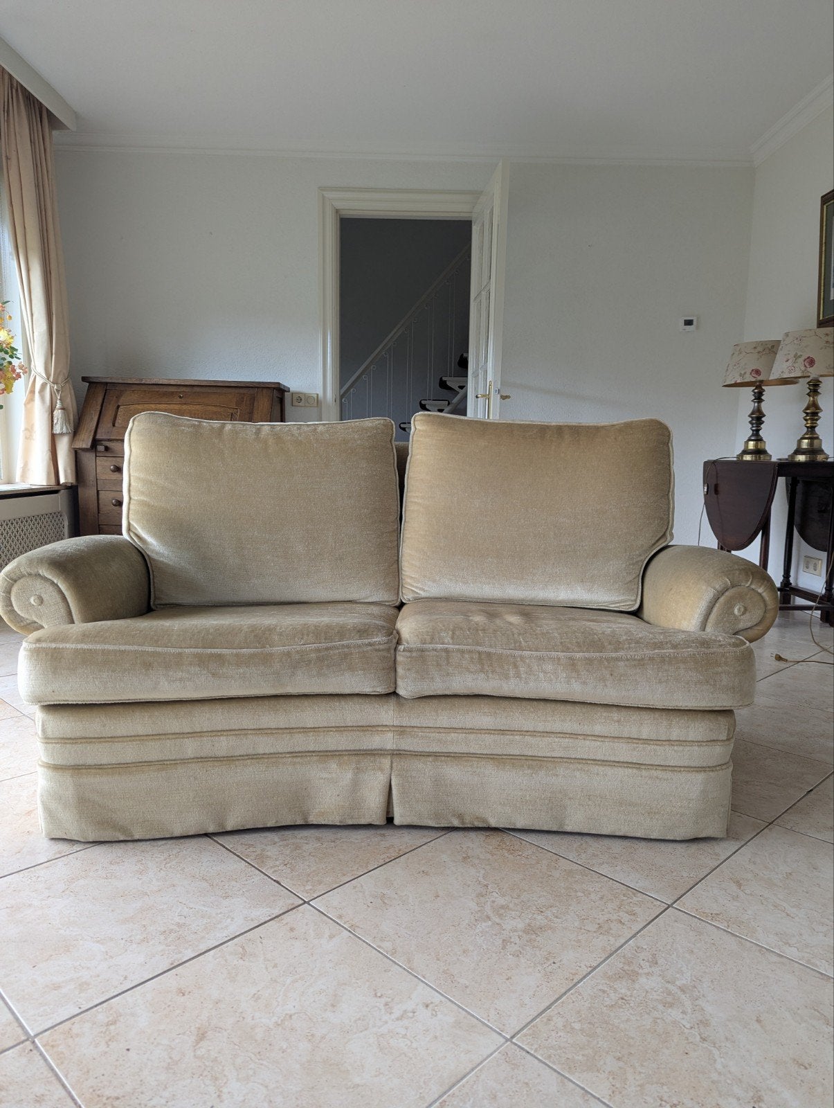Antieke bank gratis, Huis en Inrichting, Banken | Sofa's en Chaises Longues, Ophalen of Verzenden, Gebruikt