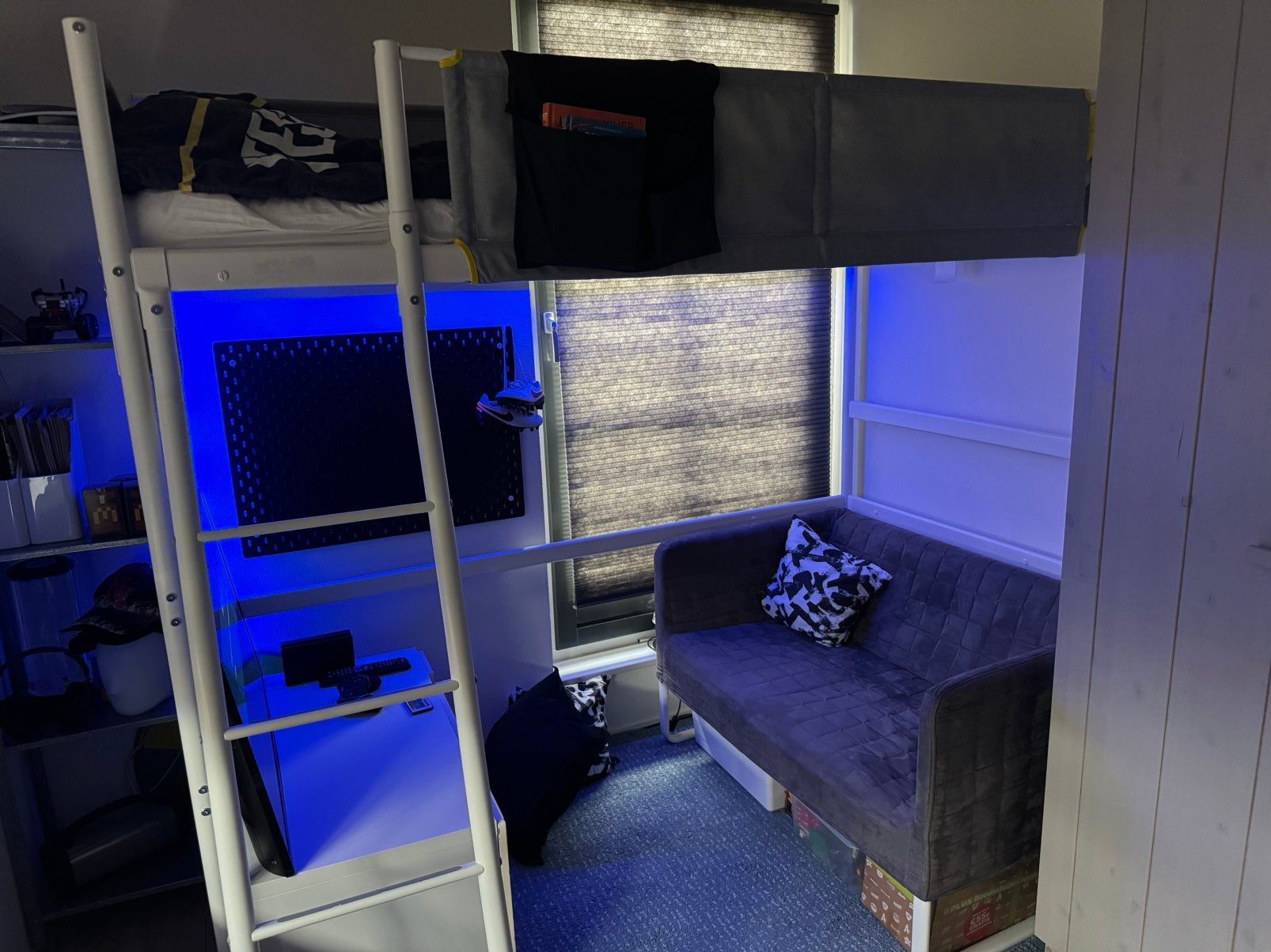 Ikea hoogslaper Vitval incl matras(als nieuw), Ophalen, Zo goed als nieuw, Hoogslaper