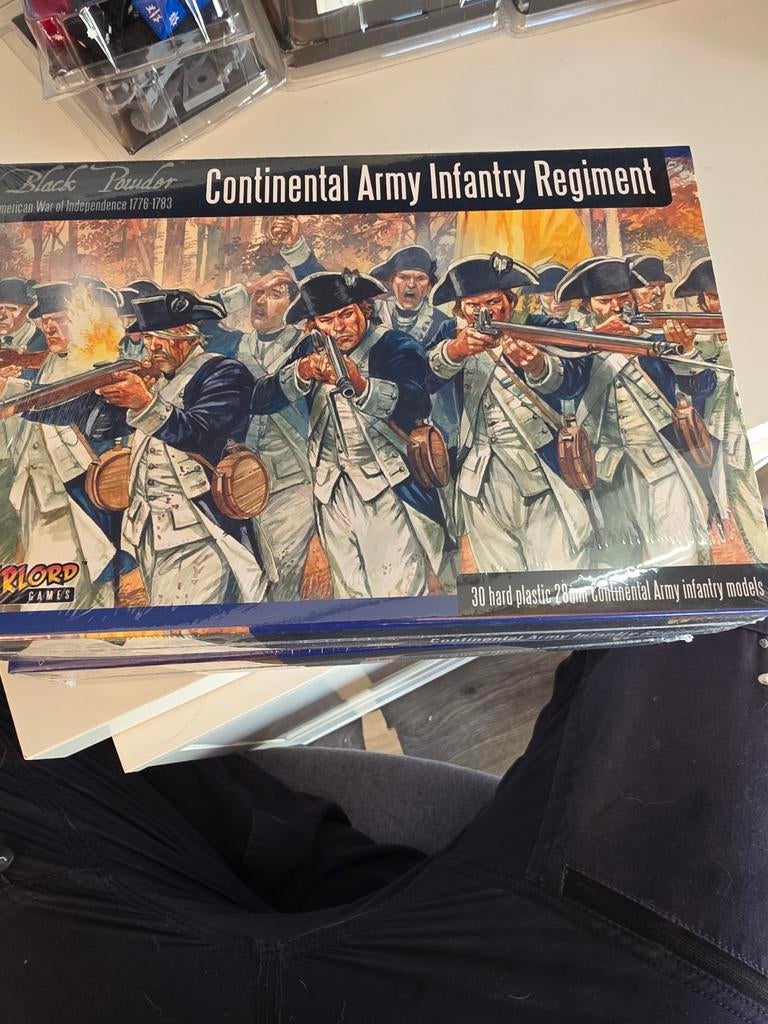 Continental Army Infanterie Regiment - Black Powder, Ophalen of Verzenden, Nieuw, 1:35 tot 1:50, Figuur of Figuren