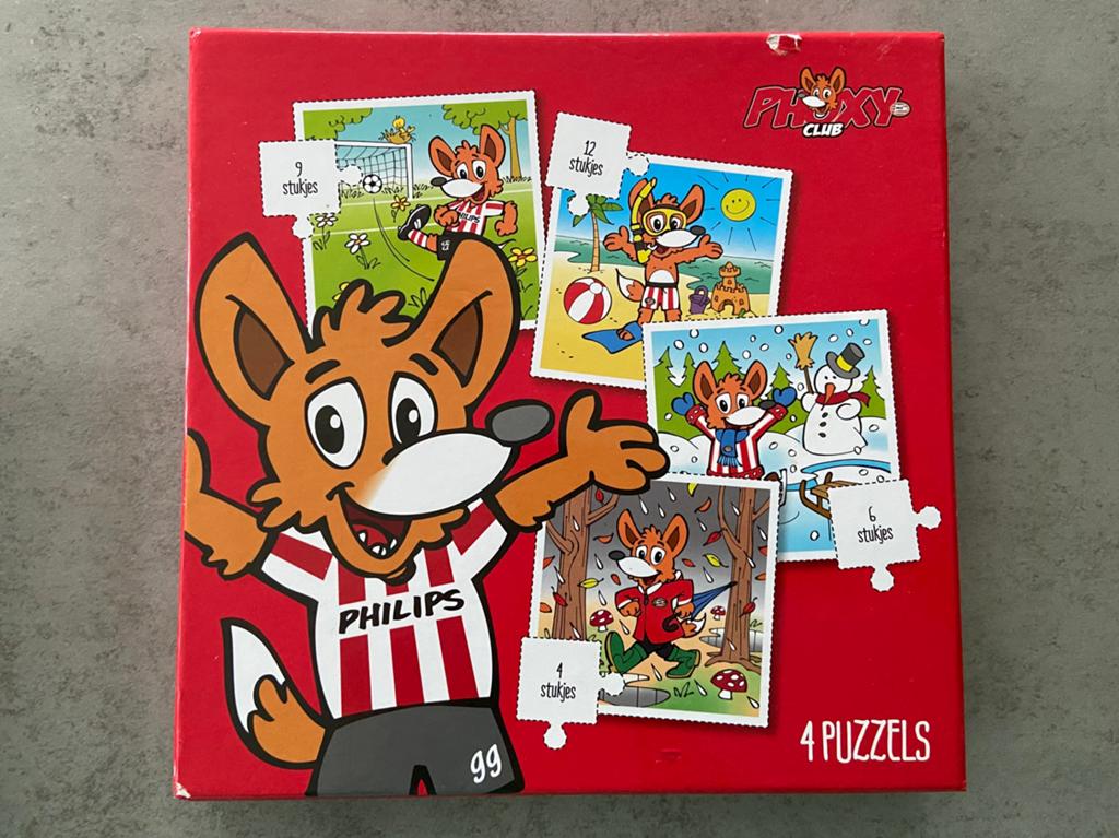 4 puzzels van Phoxy - PSV, Ophalen of Verzenden