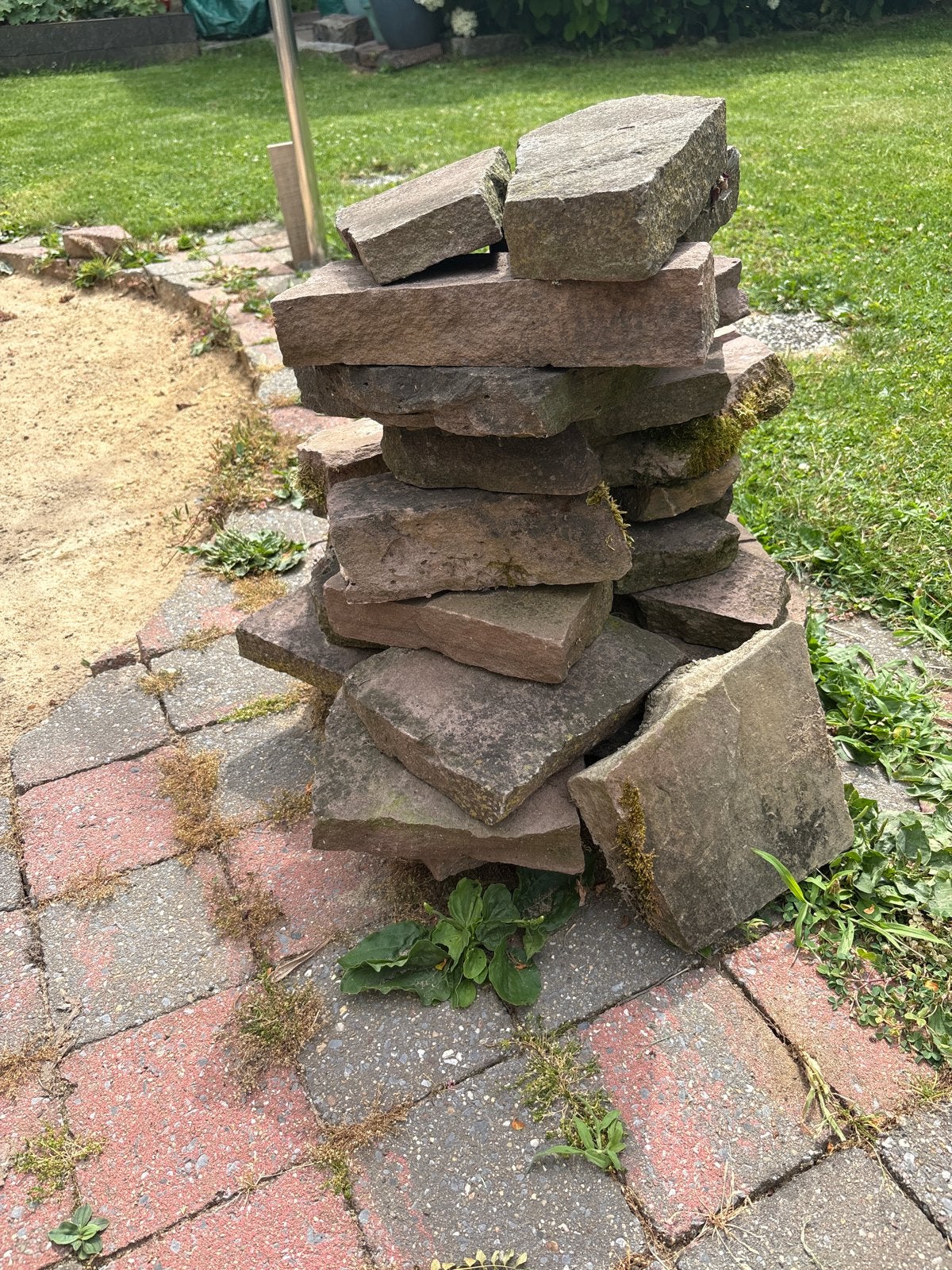 Gebruikte natuursteen tegels. Flagstones, Tuin en Terras, Ophalen, Gebruikt, Terrastegels, Natuursteen
