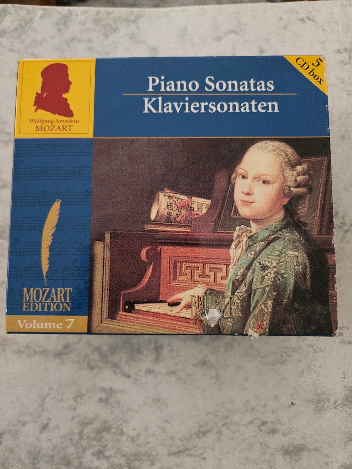 Mozart Edition Volume 7: Piano Sonatas (5 CD Box Set) - Bril, Ophalen of Verzenden, Classicisme, Gebruikt, Overige typen