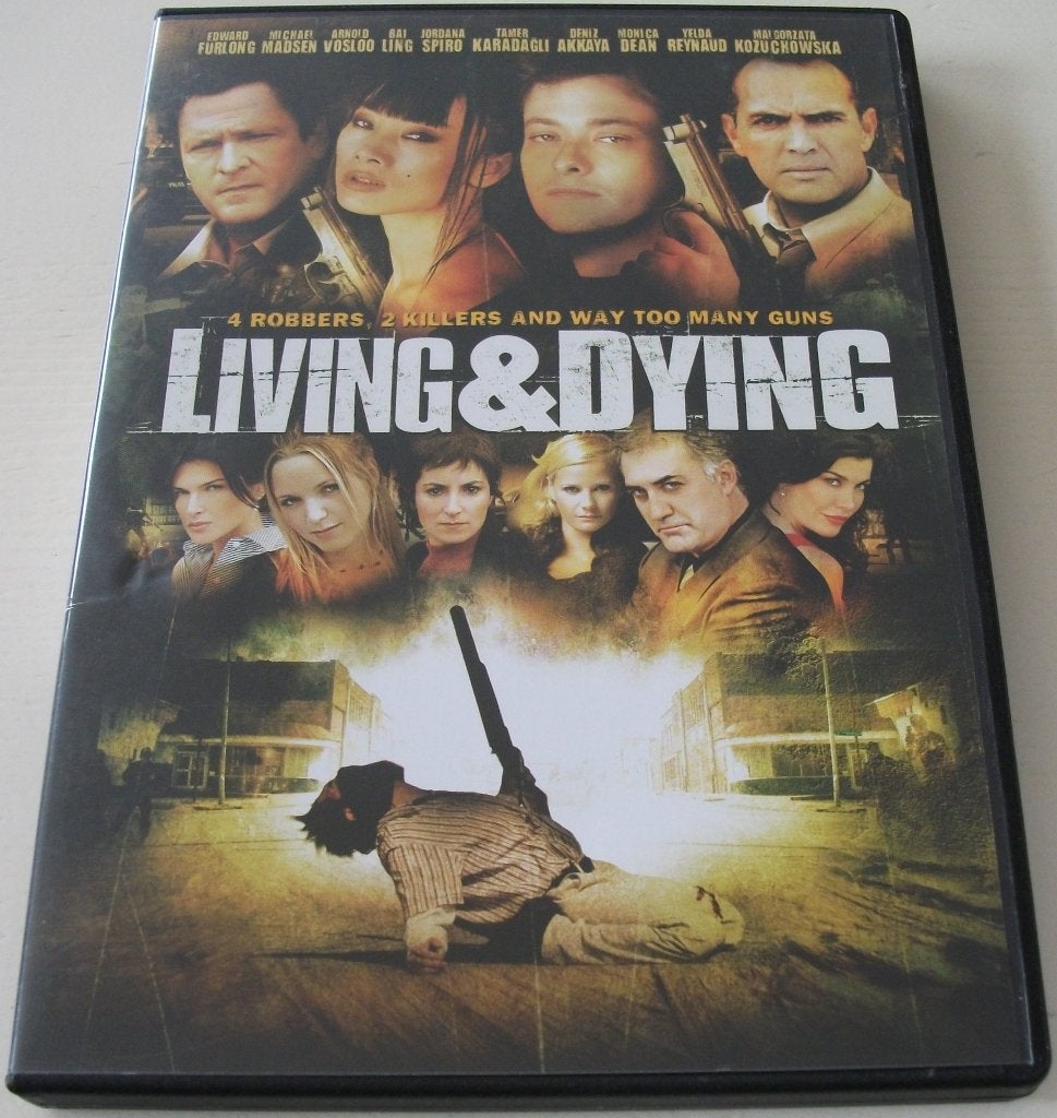 Dvd *** LIVING & DYING *** Way too many guns, Vanaf 16 jaar, Ophalen of Verzenden, Zo goed als nieuw, Actiethriller