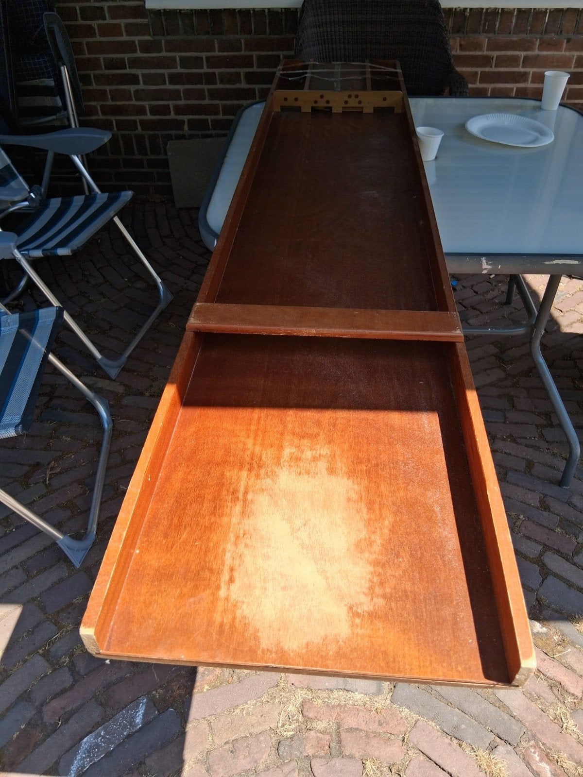 Traditionele Sjoelbak - Compleet met schijven, Vijf spelers of meer, Ophalen, Gebruikt