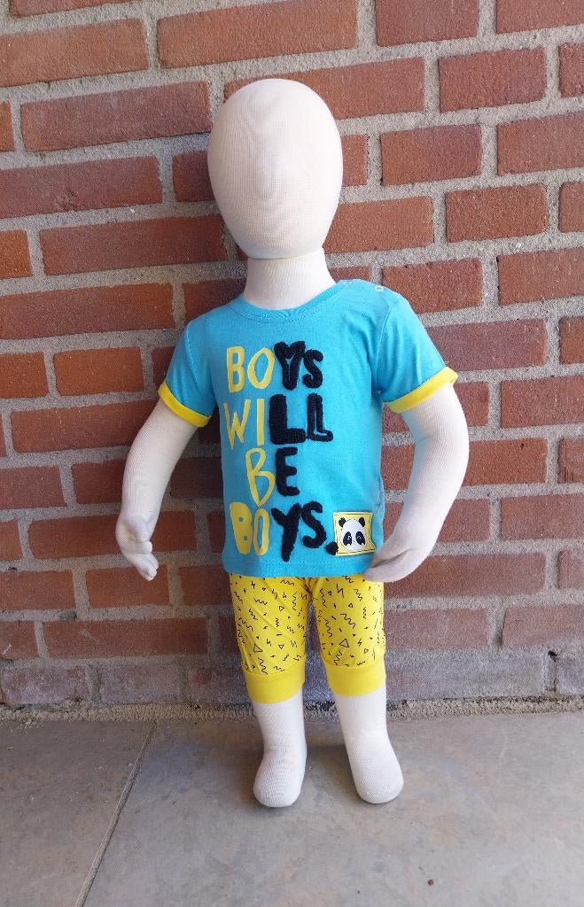 2 Delige set Miniworld Boys will be boys maat 74-80 NIEUW, Miniworld, SO, Nieuw, Setje