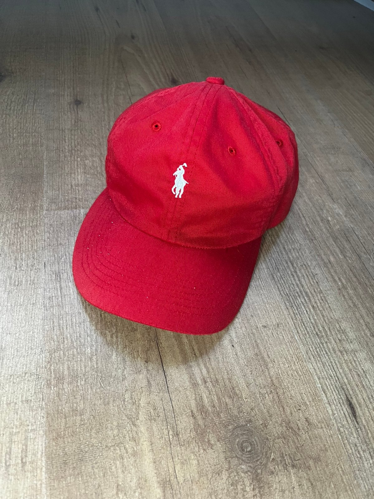 Rode ralph lauren pet, Kleding | Heren, Ophalen of Verzenden, Zo goed als nieuw, One size fits all, Pet