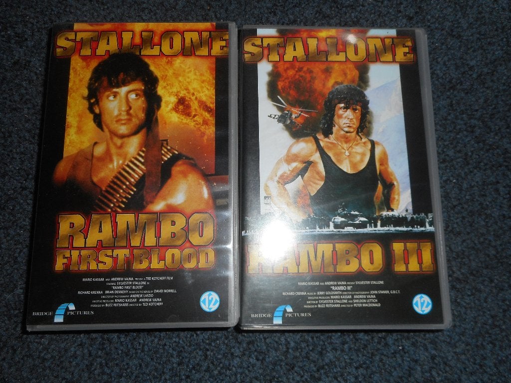 RAMBO 2! Top 80's Aktie Klassieker met S.Stallone Op VIDEO!, Cd's en Dvd's, VHS | Film, Vanaf 16 jaar, Verzenden, Zo goed als nieuw