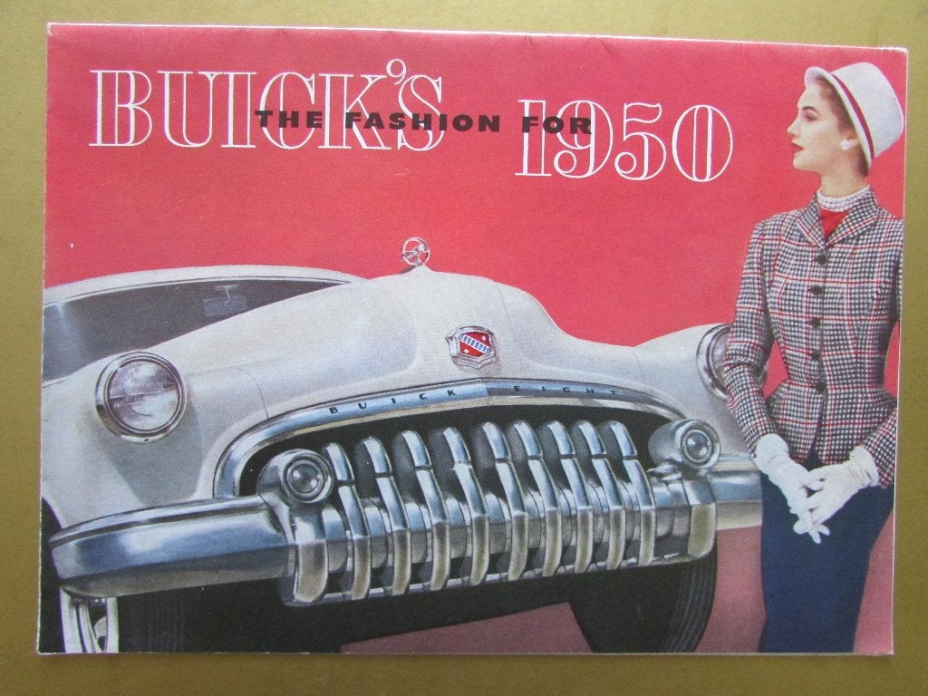 1950 BUICK grote folder, Engels, Ophalen of Verzenden, Zo goed als nieuw, Overige merken