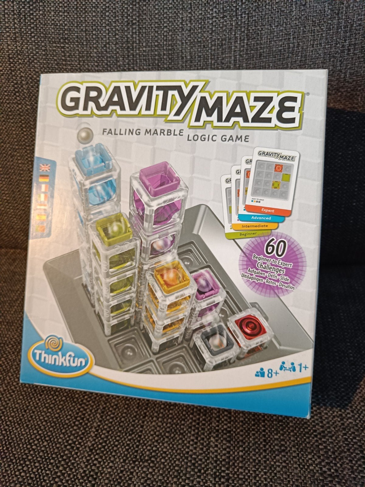 Thinkfun Gravity Maze - Logisch knikkerbaan, smart game, iq, Ophalen of Verzenden, Minder dan 500 stukjes, Zo goed als nieuw, Rubik's of 3D-puzzel