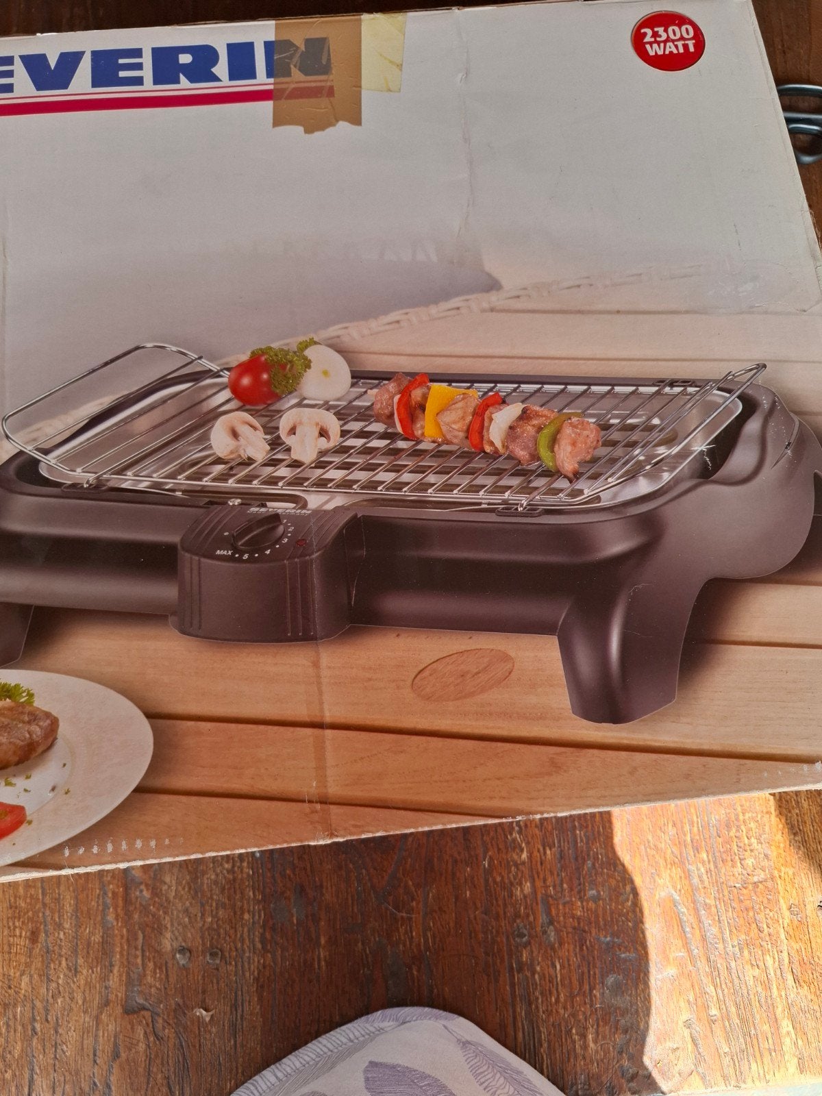 Severin Elektrische Tafel BBQ 2300W, Tuin en Terras, Ophalen of Verzenden, Zo goed als nieuw, Severin