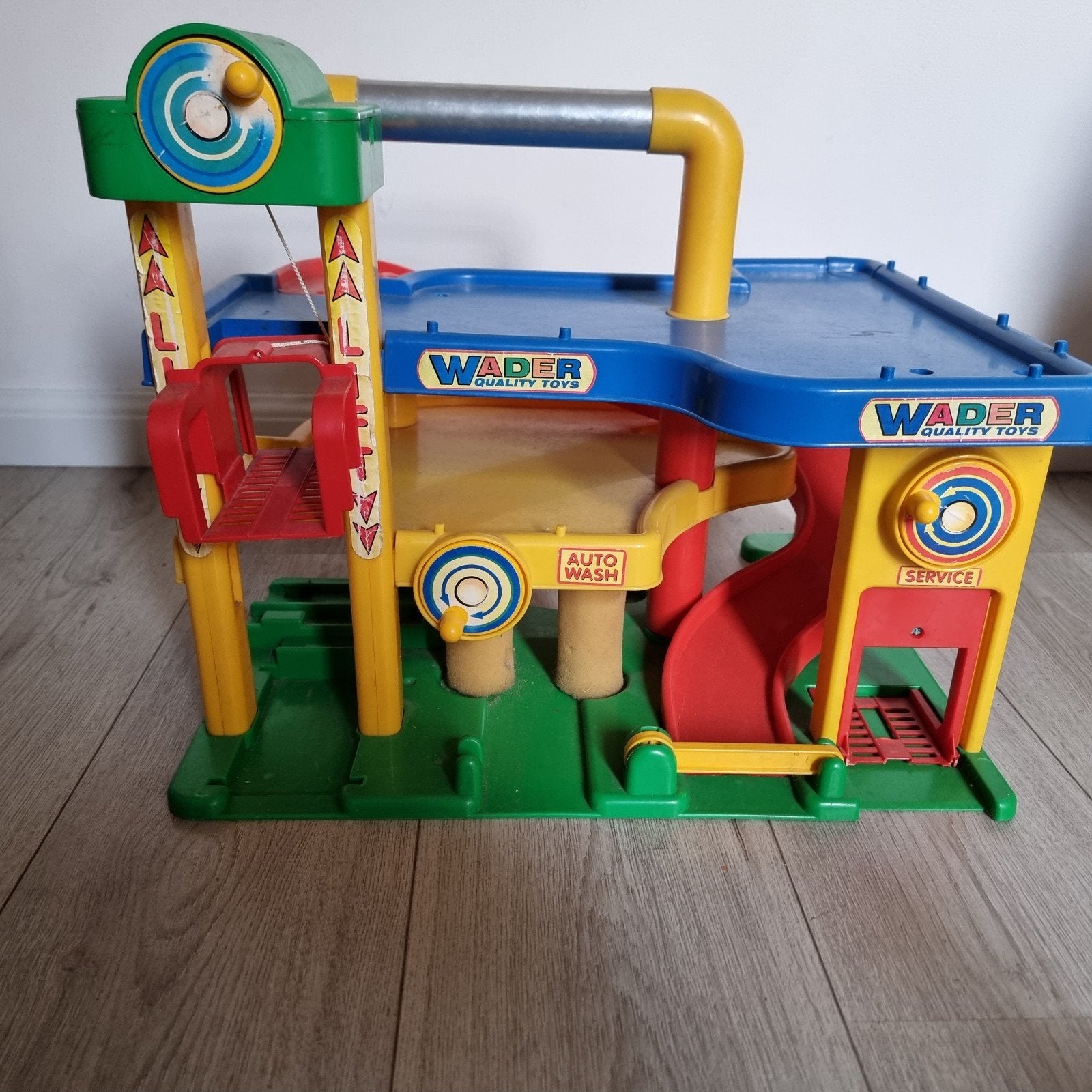 Wader Quality Toys Parkeergarage met Auto Wasstraat, Ophalen of Verzenden, Gebruikt, Jongen of Meisje