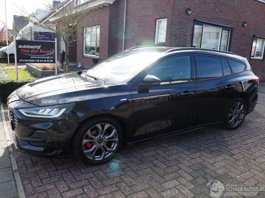 Ford Focus 1.0 EcoBoost Hybrid ST Line (bj 2023), Auto diversen, Schadeauto's, Zwart, Stationwagon, Handgeschakeld, Ford