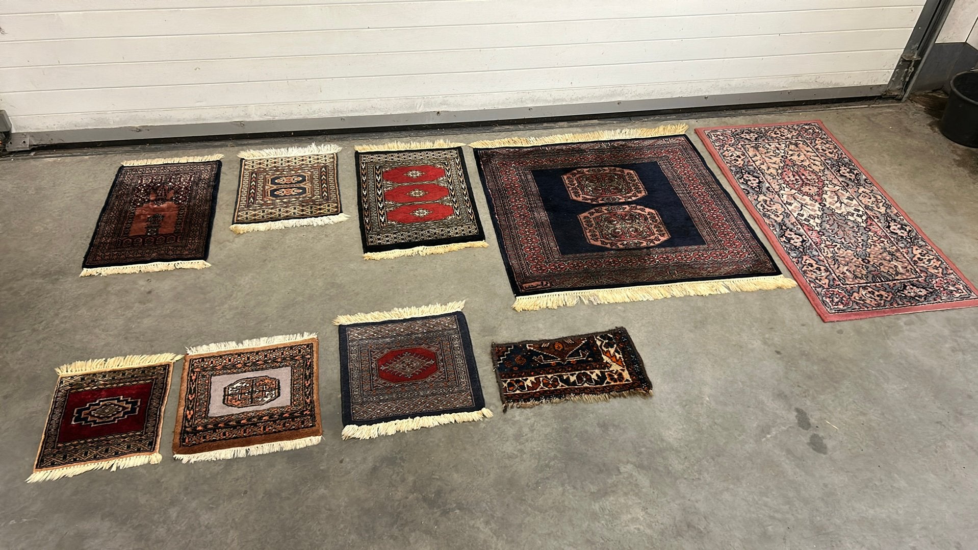 9 stuks perzische tapijten., Minder dan 50 cm, 50 tot 100 cm, Ophalen of Verzenden, Zo goed als nieuw