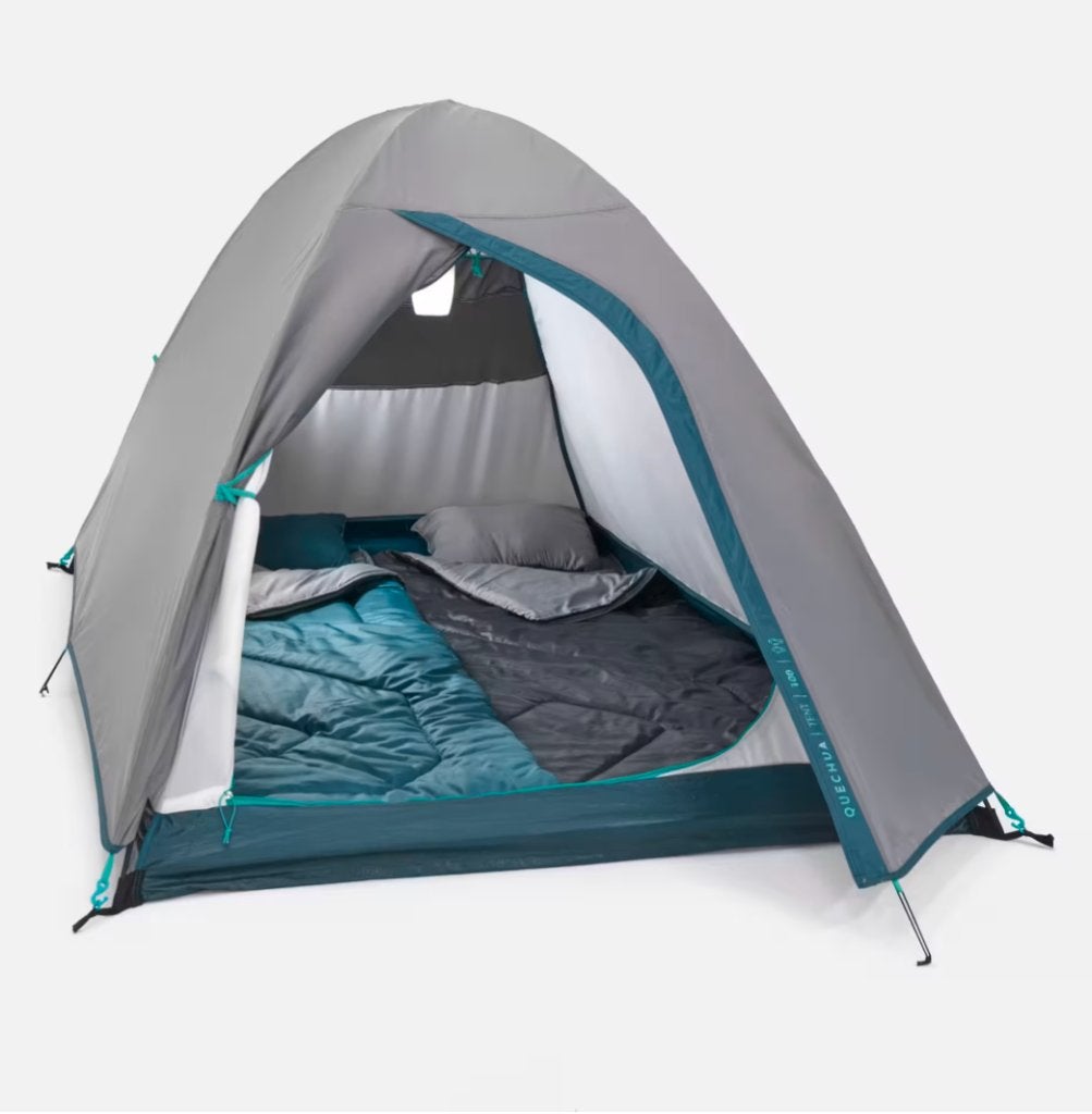 Quechua Tent 100 Fresh & Black voor 2 personen, Caravans en Kamperen, Tenten, Ophalen, Gebruikt, Tot en met 2