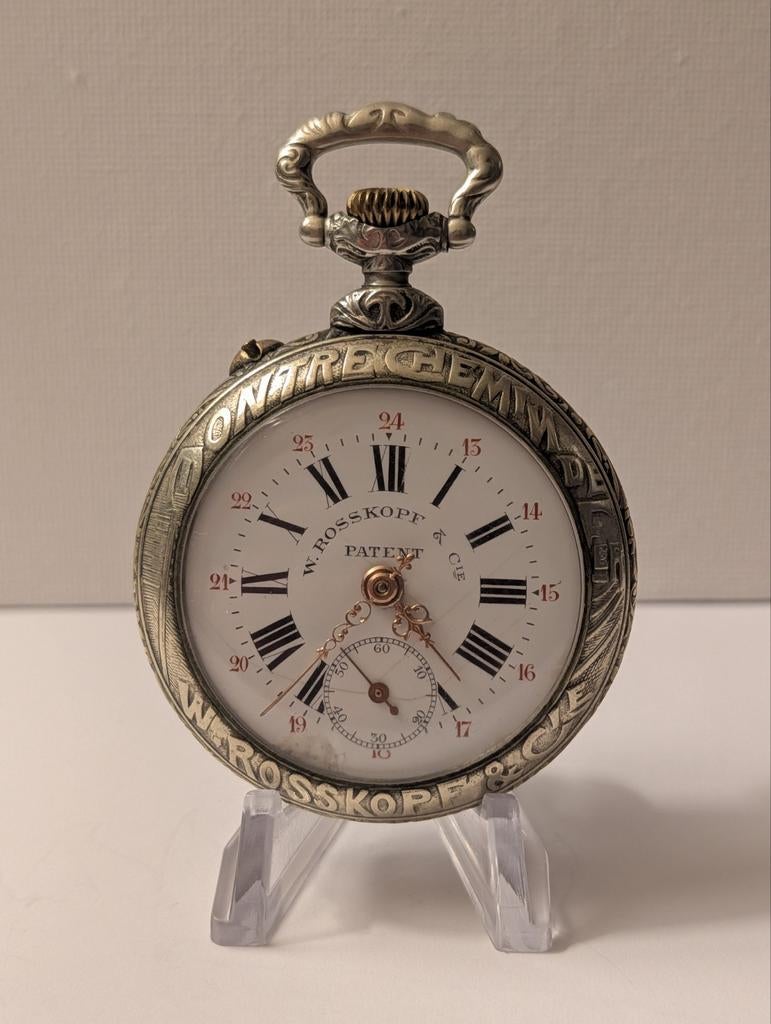 Zakhorloge W. Rosskopf & Cie - Montre Chemin de Fer, Ophalen of Verzenden