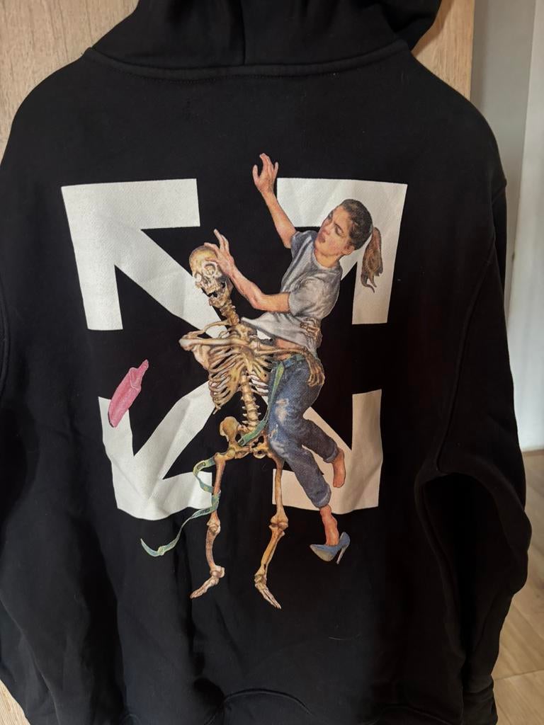 Off White Hoodie, Kleding | Heren, Truien en Vesten, Ophalen of Verzenden, Zo goed als nieuw, Zwart