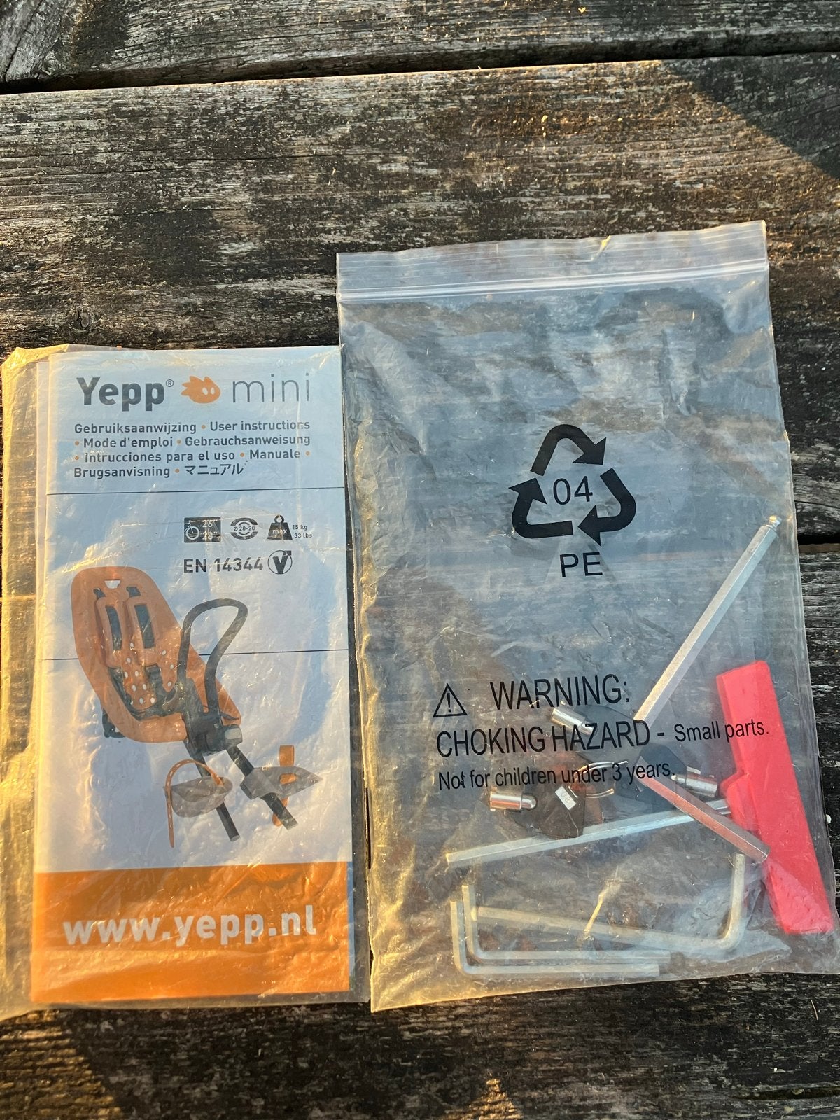 Yepp Mini fietszitje voor achterop, Achterzitje, Ophalen of Verzenden, 0 t/m 13 kg, Gebruikt