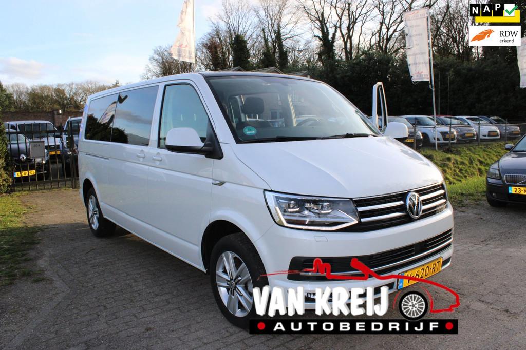 Volkswagen Transporter 2.0 TDI L2H1 DC Highline Automaat, Na, 2095 kg, Stof, Gebruikt, Euro 6