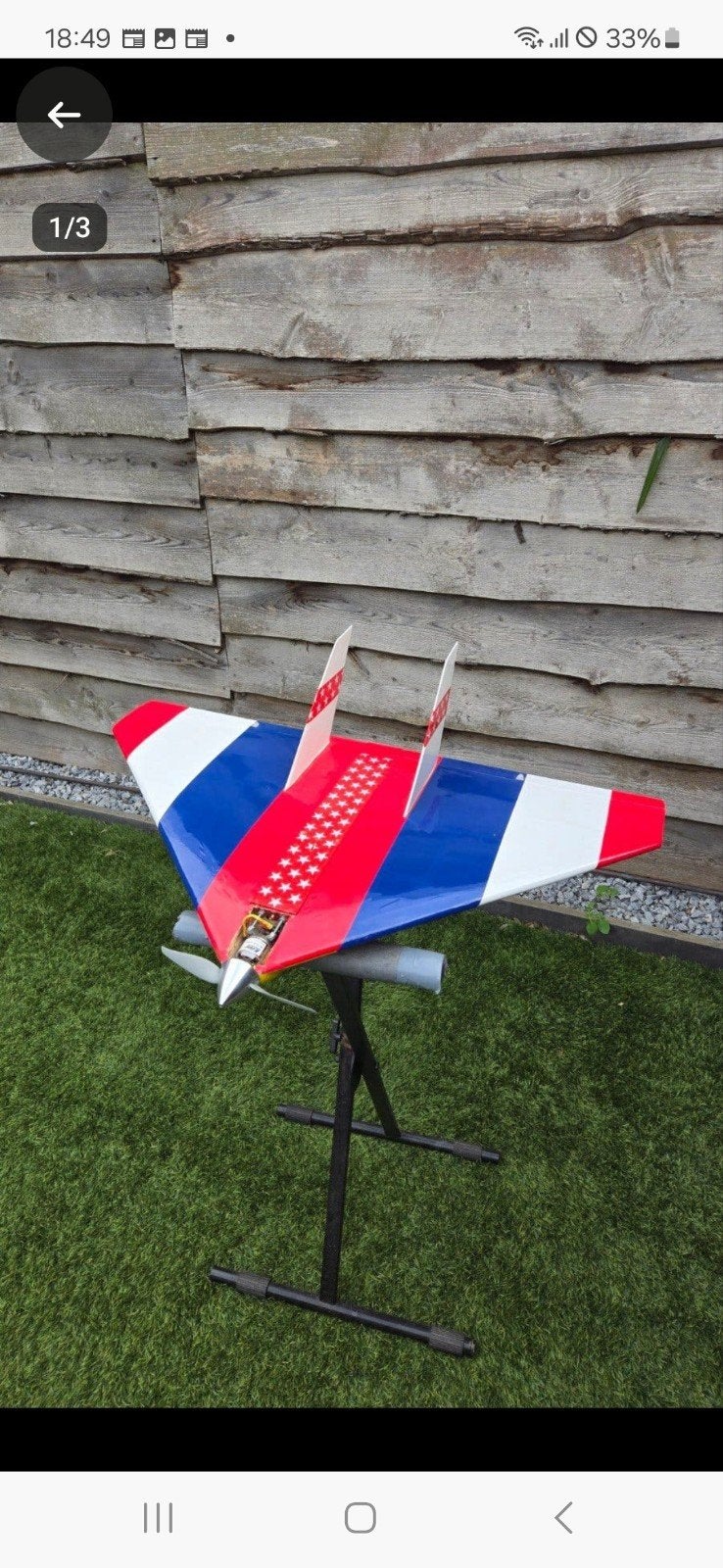 Zeer snelle delta vleugel met E-flite 1260 KV motor, Ophalen of Verzenden, Elektro