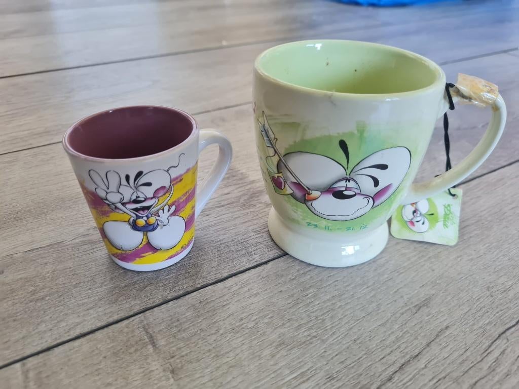 Diddl mok + espresso kopje – leuke set / verzamelitem, Huis en Inrichting, Ophalen of Verzenden, Zo goed als nieuw, Overige stijlen