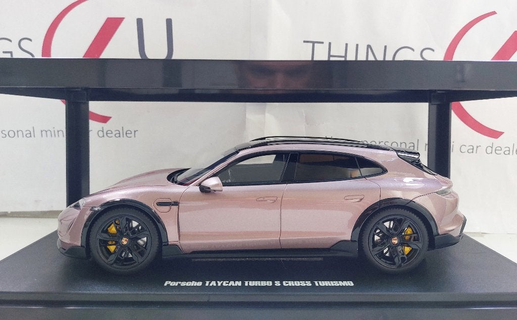 GT Spirit 1:18 Porsche Taycan Turbo S Cross Turismo frozen, Ophalen of Verzenden, Nieuw, Auto, Overige merken