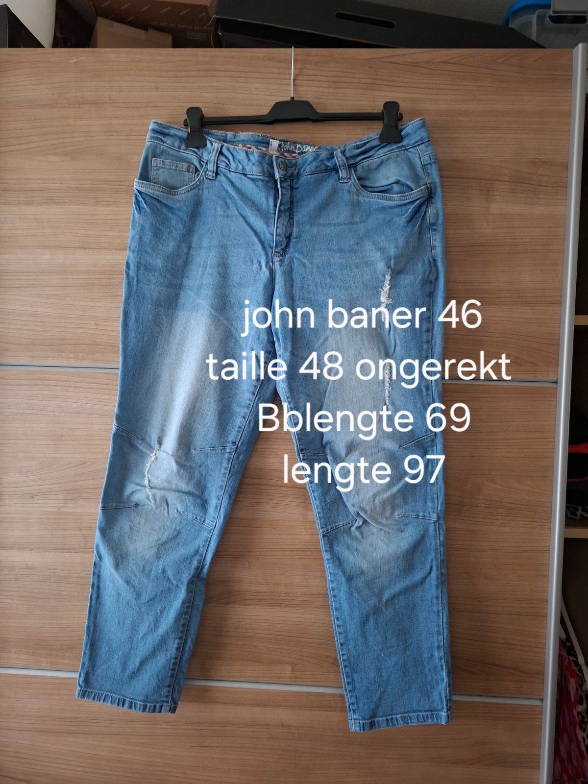 john baner stretch jeans maat 46, Blauw, John Baner, Overige jeansmaten, Ophalen of Verzenden