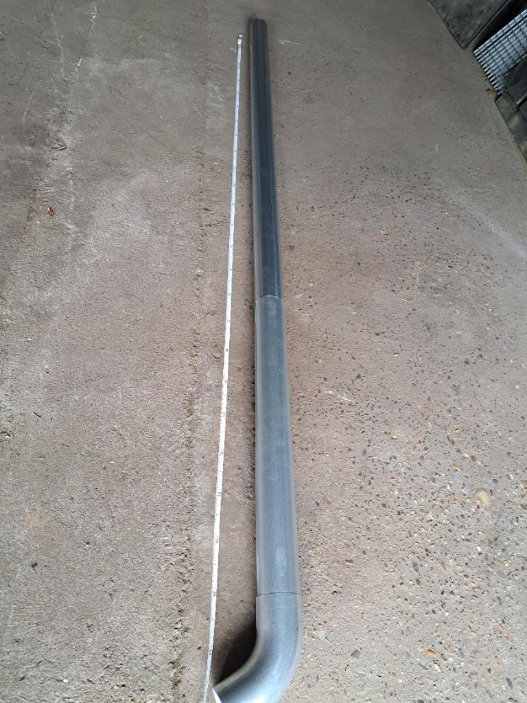 Zinken afvoerbuis diameter 80, Afvoer, 2 tot 4 meter, 60 tot 80 mm, Nieuw