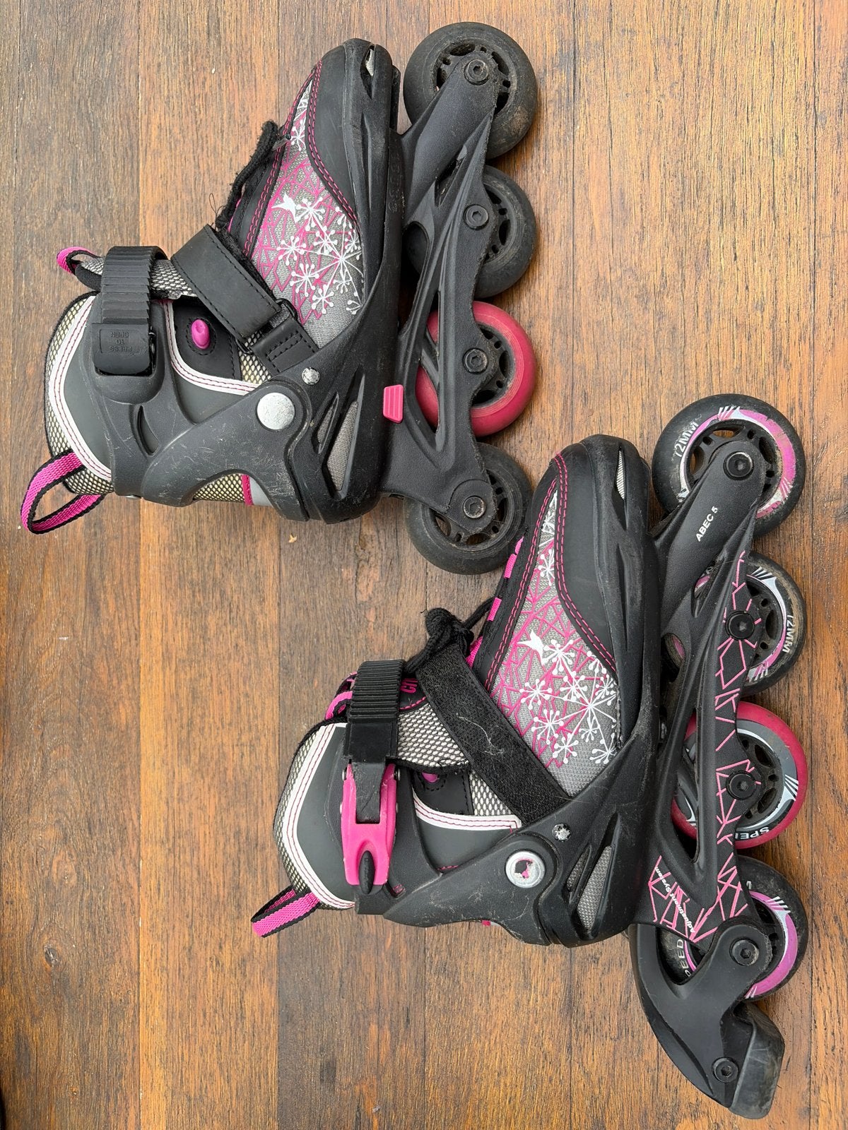 Verstelbare kinder inline skates - Maat 29-33, Ophalen of Verzenden, Gebruikt, Overige typen