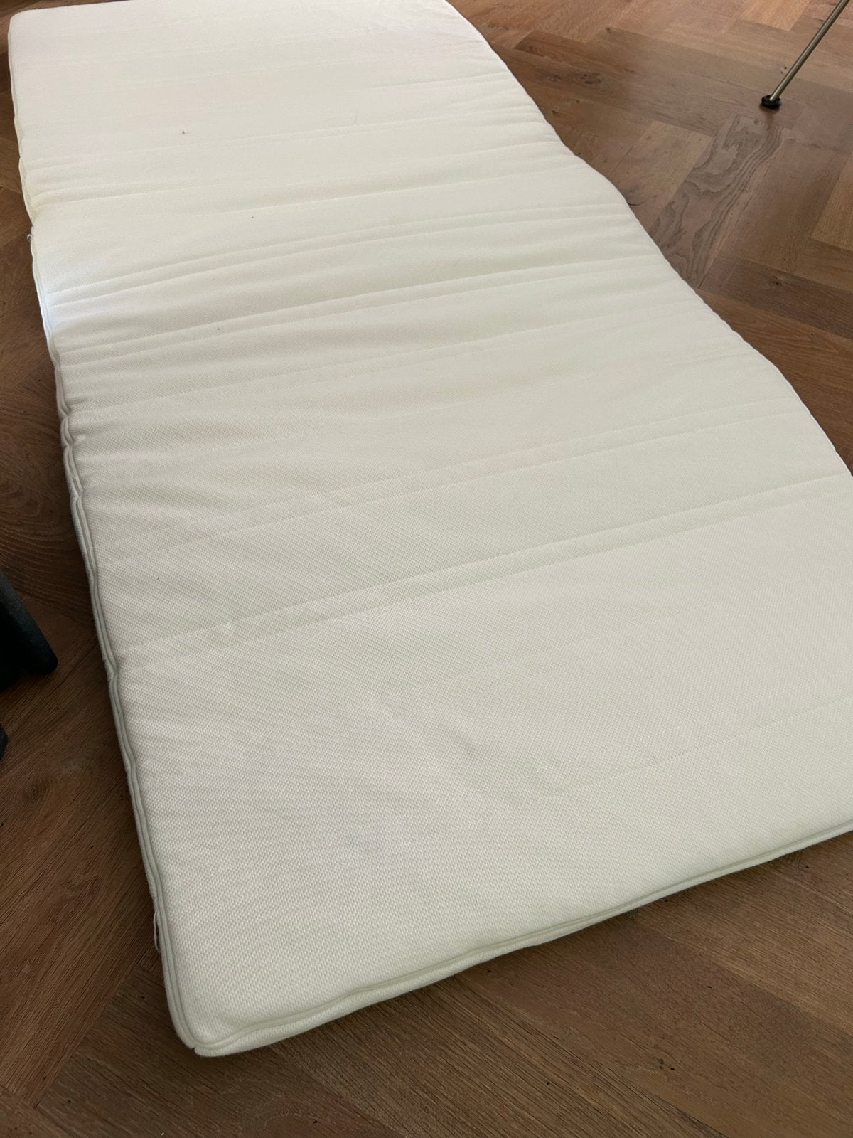 Ikea Tuddal topper 195x90 cm met hoes, Huis en Inrichting, Slaapkamer | Matrassen en Bedbodems, Ophalen, 90 cm, Eenpersoons, Zo goed als nieuw