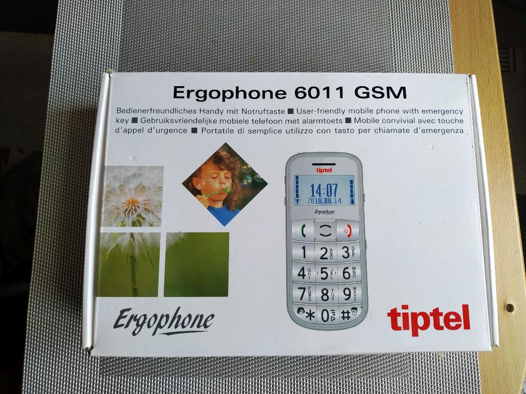 Tiptel Ergophone 6011 Senioren telefoon, Diversen, Verpleegmiddelen, Ophalen of Verzenden, Zo goed als nieuw