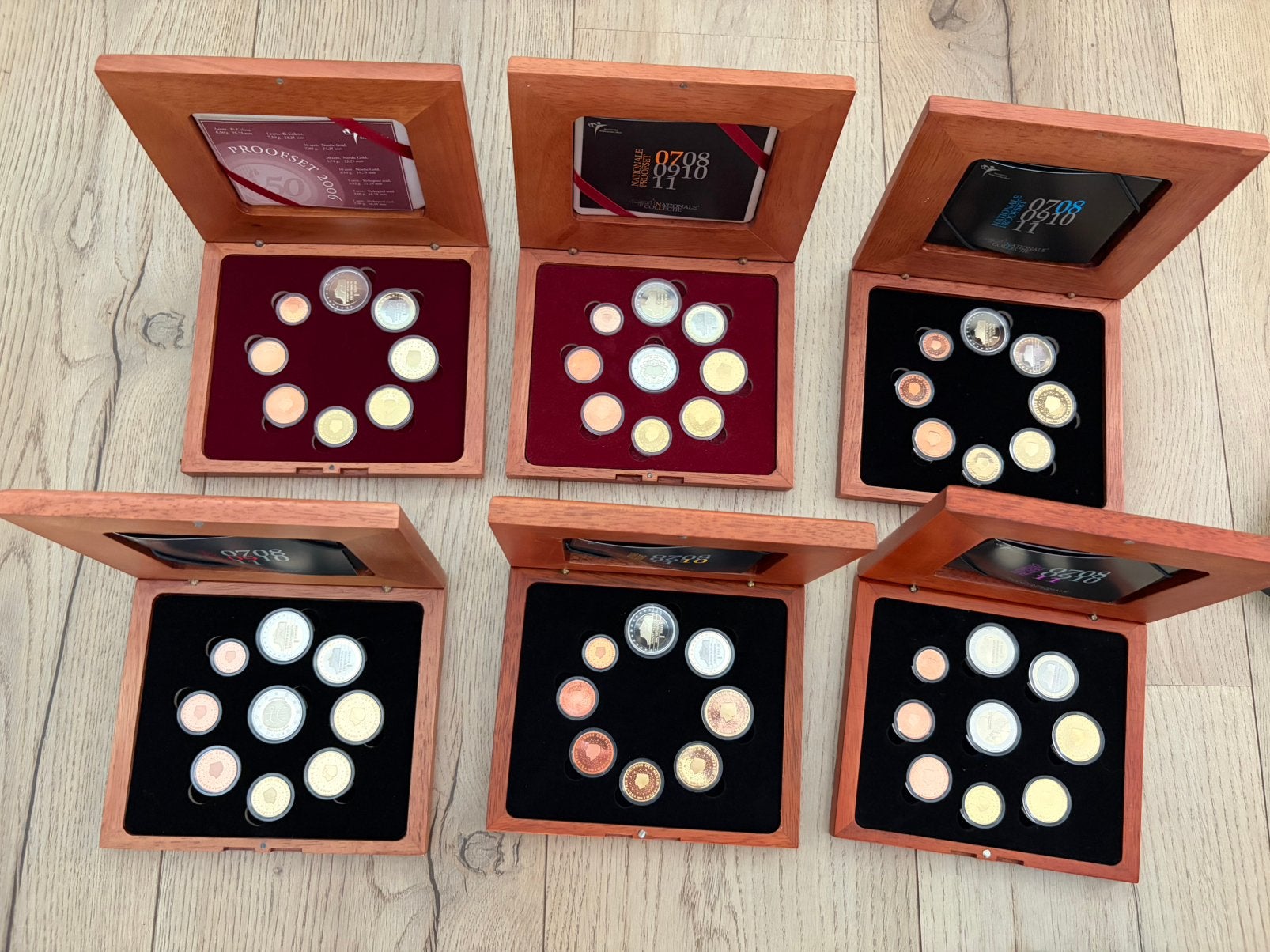 Serie proofsets nederland 2006 t/m 2011, Postzegels en Munten, Ophalen of Verzenden, Nederland, Munten