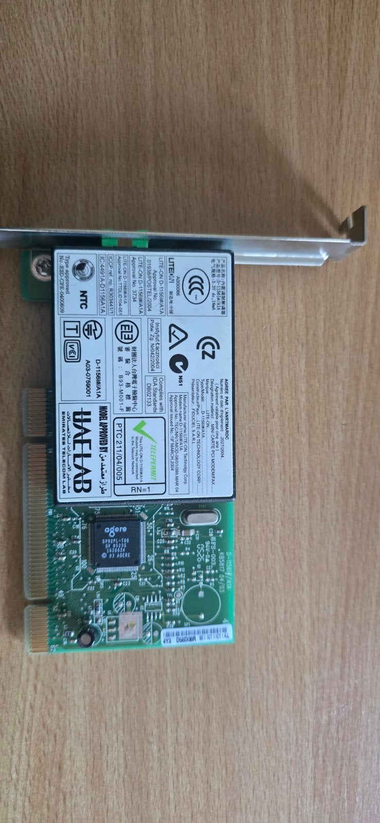 Conexant D400 V.92 PCI Data Fax Modem Card, Ophalen of Verzenden, Gebruikt, Intern